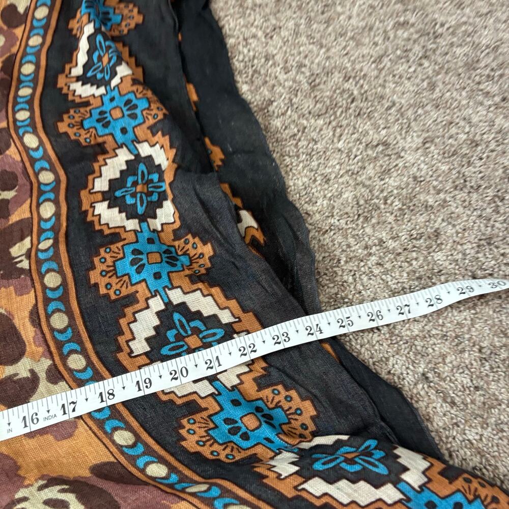 Theodora & Callum Leopard Print Boho Kaftan Ponch… - image 3